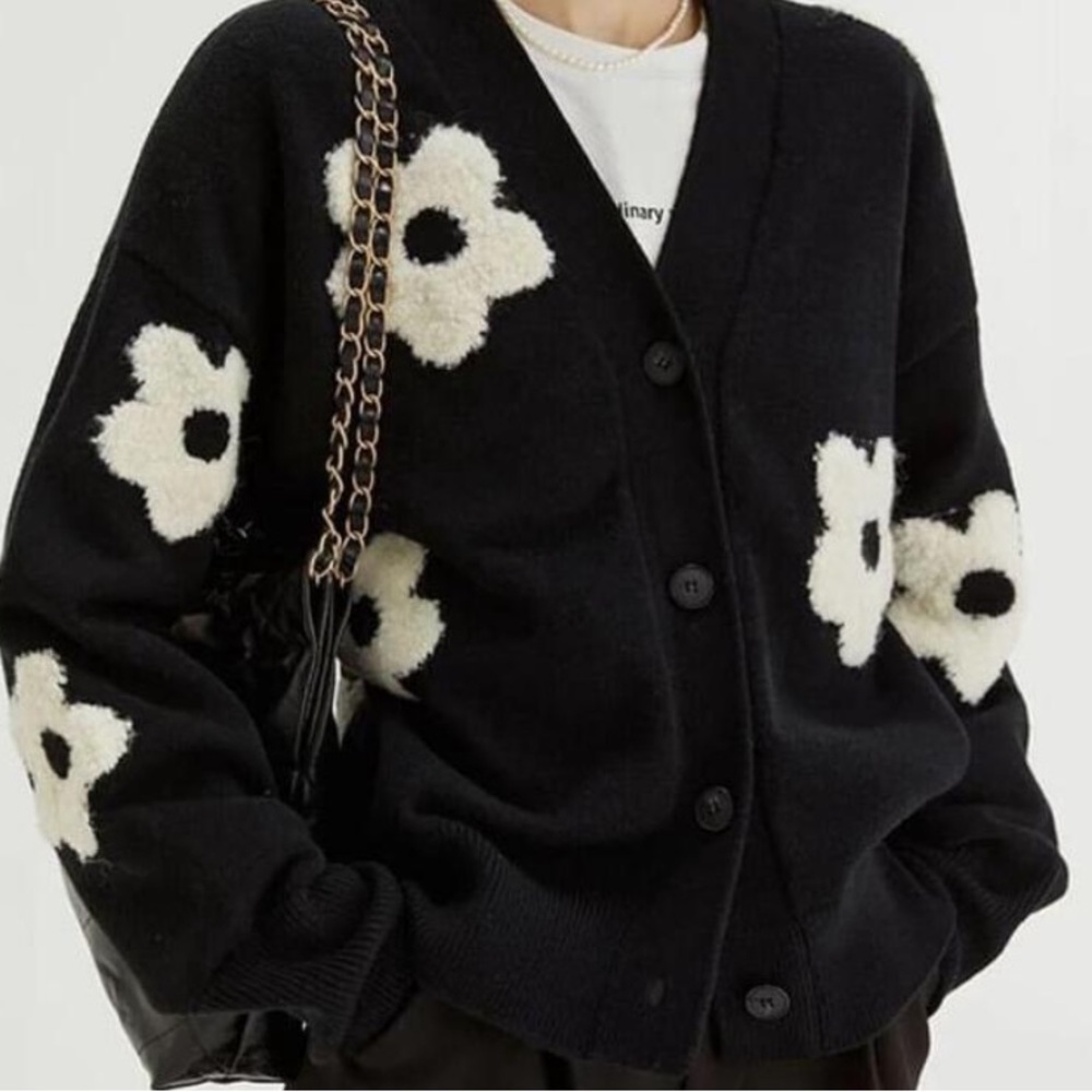 Commense Floral Cardigan Size S